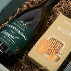 Weinbox Chardonney mit Honig Senf Waffeln