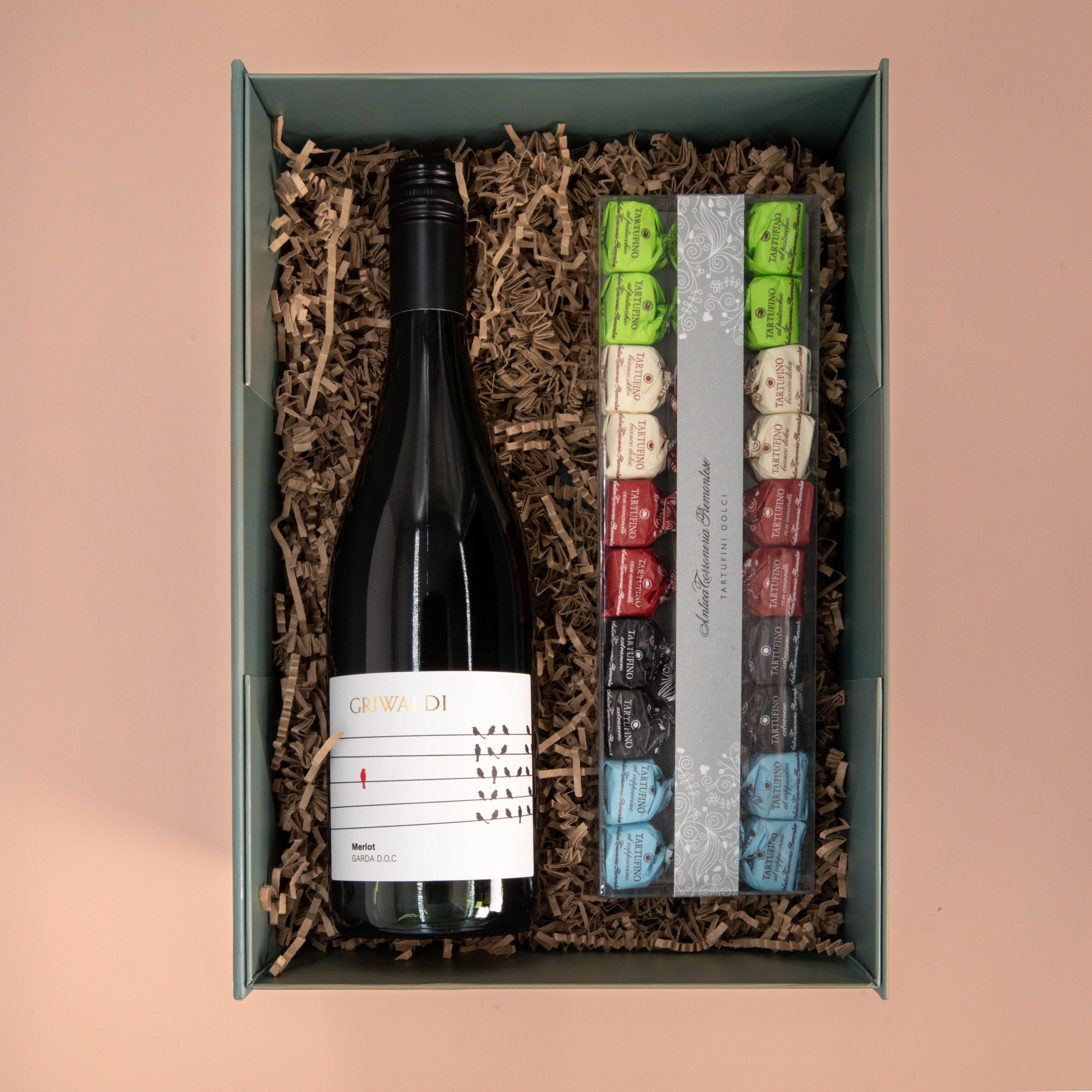 Weinbox Rotwein mit Tartufini