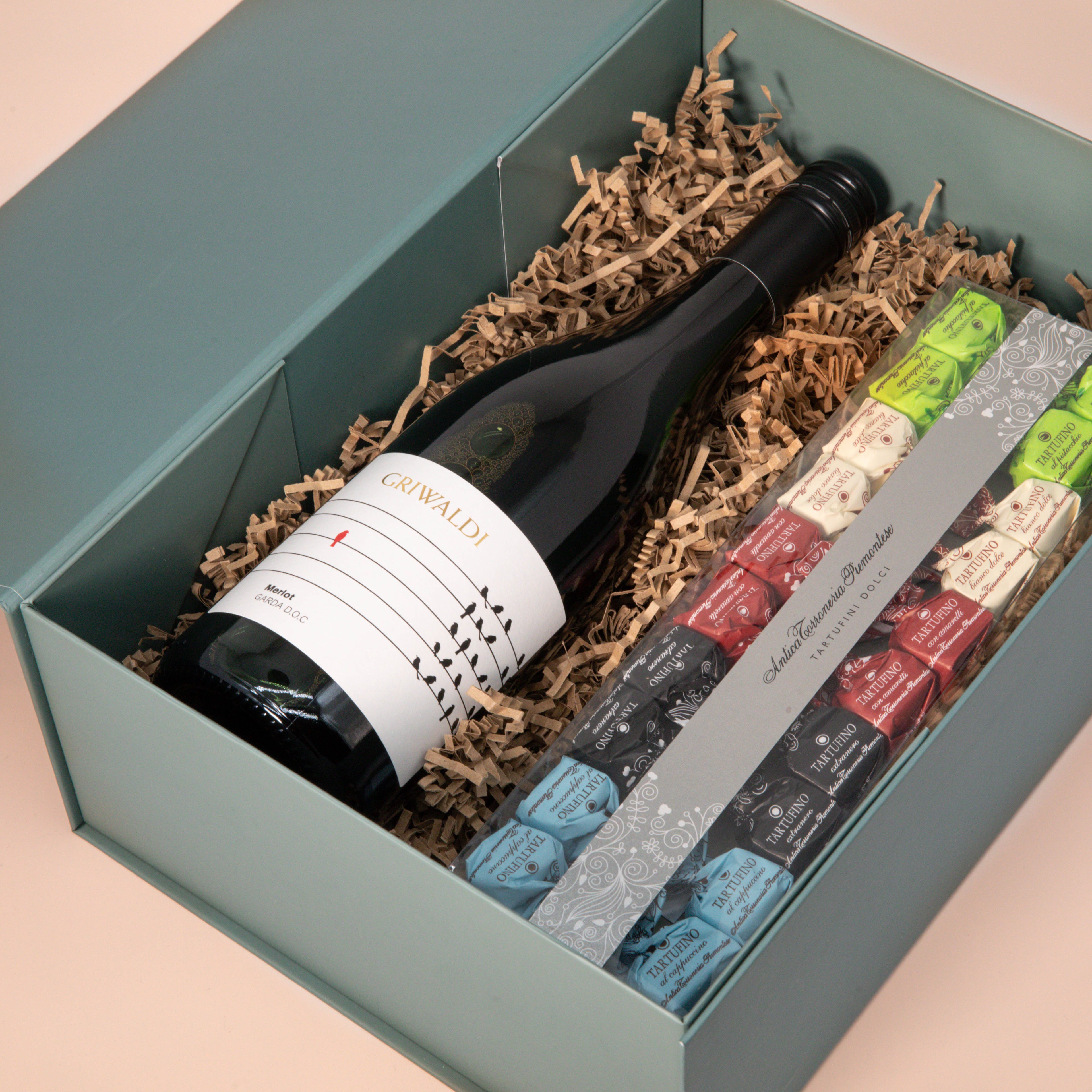 Weinbox Merlot mit Tartufini