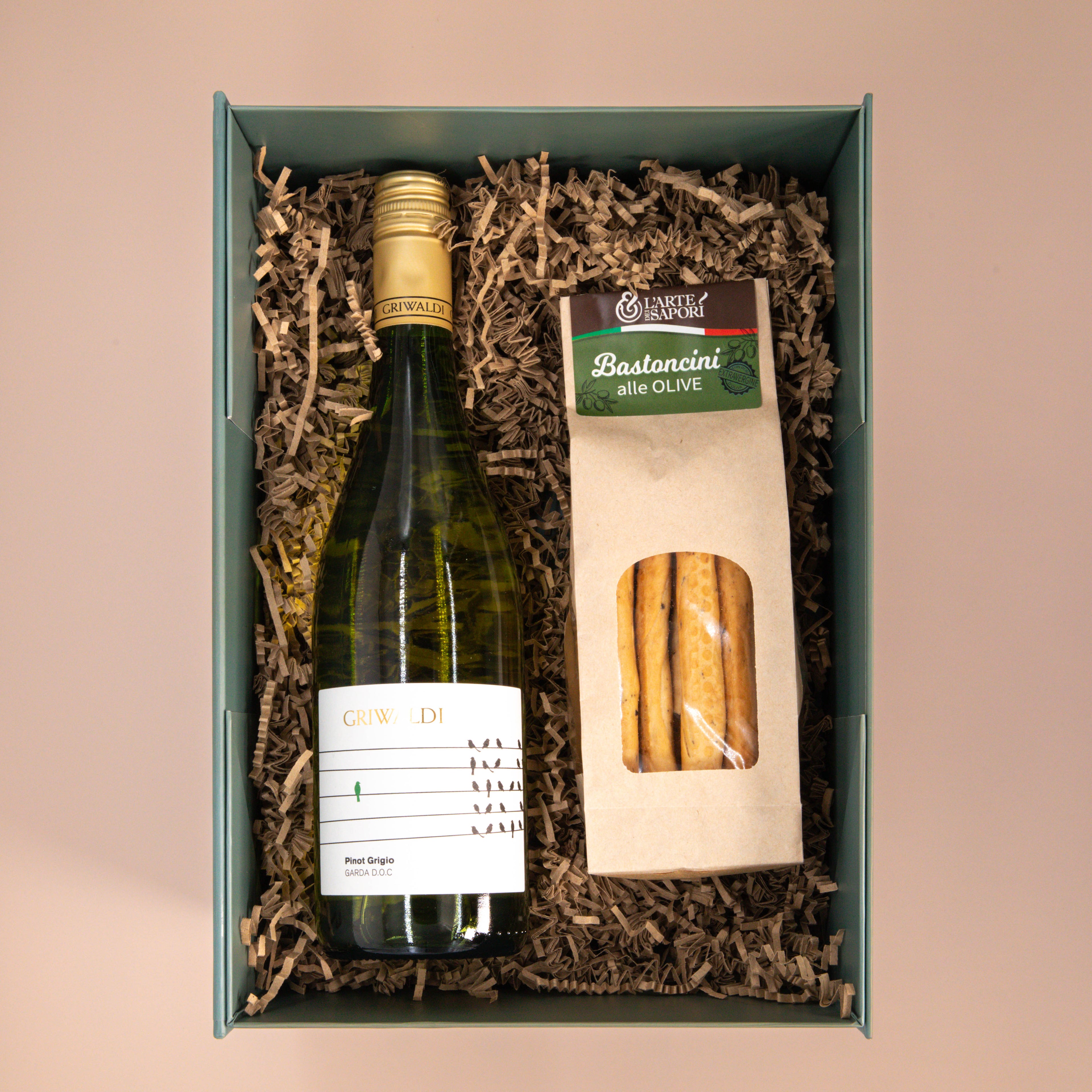 Weinbox Pinot Grigio mit Grissini