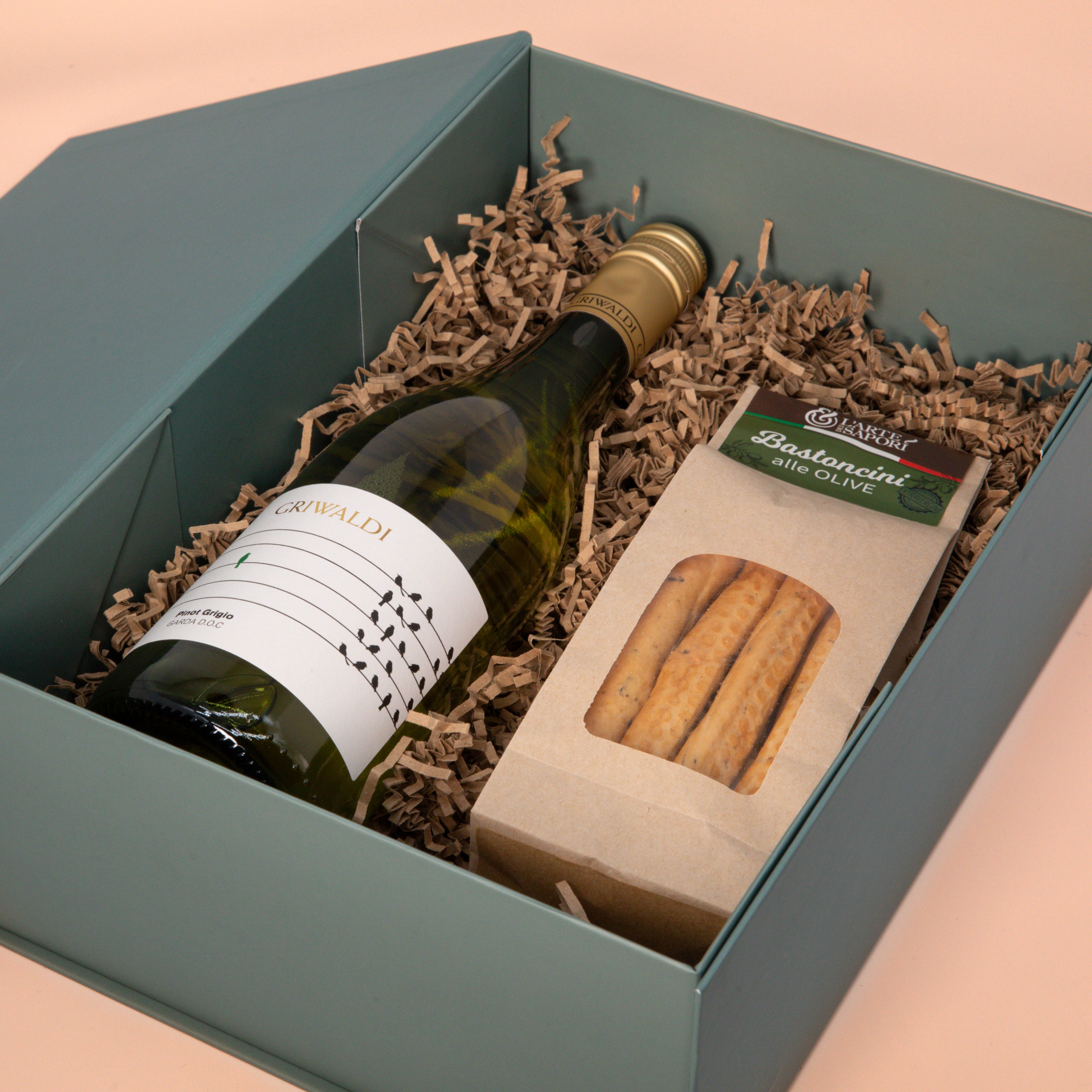 Weinbox Pinot Grigio mit Grissini