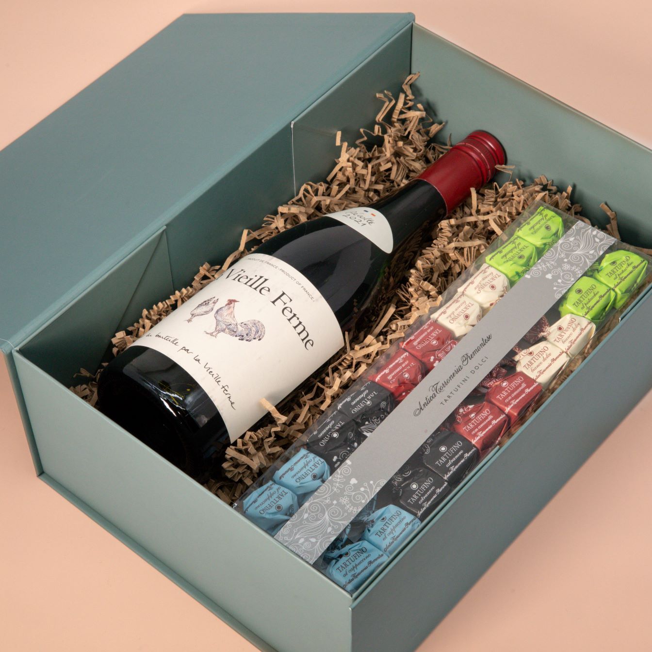 Weinbox Rotwein mit Tartufini